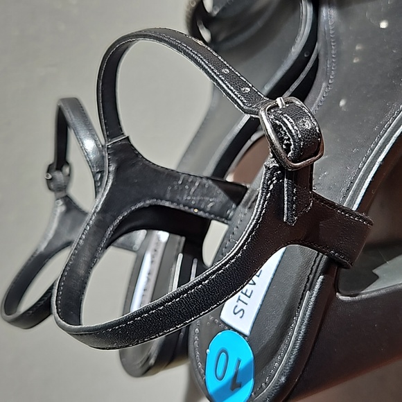 Steve Madden black studded platform sandals size 10 - Picture 6 of 11